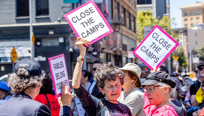 Close the camps protest, dated 2019