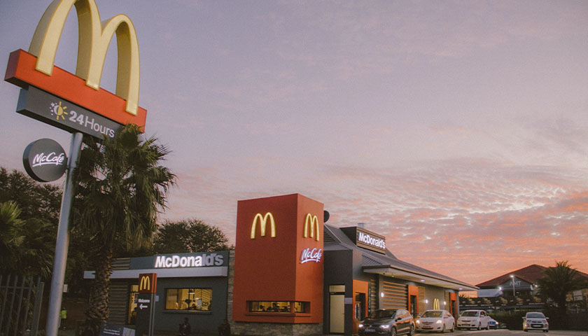 McDonald's at sunset