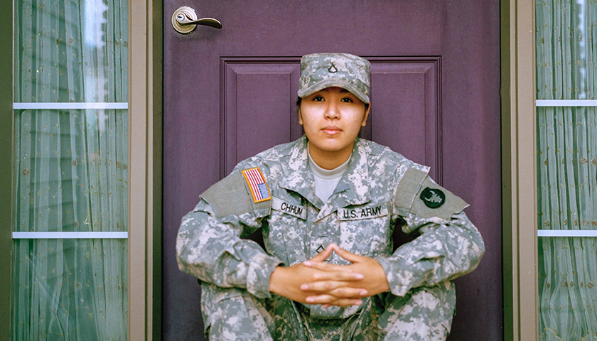 Woman in Army uniform